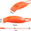 Safety Survival Whistle with Reflective Lanyard 6PCS 2