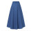 Women's A-Line Maxi Skirt Blue S 4