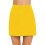 Women's Casual Solid Skort Yellow M 3