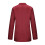 Blazer feminino vermelho liso com lapela e bolsos. 4