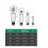 Nut Splitter Set Silver High-Hardness Steel 1PC 5