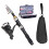 Tomshoo telescopic spinning rod reel combo with lures and 4