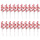 Red Berry Stems for Decorations20Pack 1