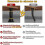 Adjustable Bed Support Legs 6.9-9.8 inch 4 pcs 6