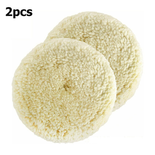 Polishing Pads Natural Wool Buffing Kit 2 pcs 1