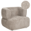 Beliani Armchair LOHJA Chenille Taupe 1