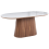 Beliani Dining Table LOCKHART Dark Ash Wood 180 cm 90 cm 1