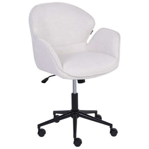Beliani Desk Chair BELMAR Fabric Off-White