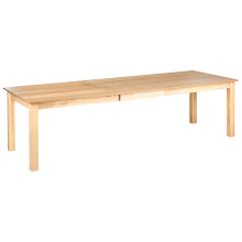 Extending Conference Table MADURA 100 cm 180/280 cm Light Ash Wood