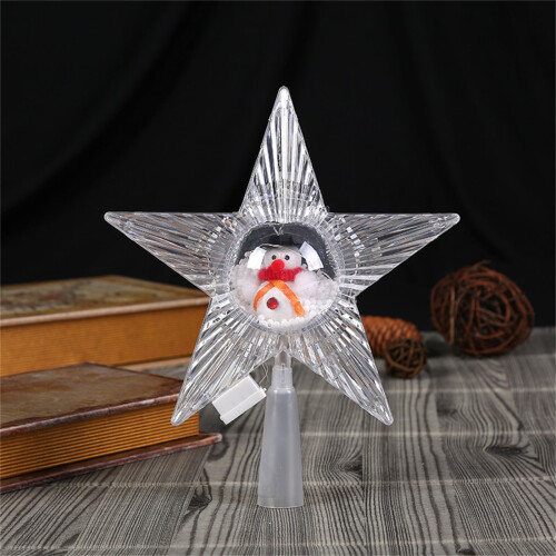 Plastic Christmas Tree Top Star Decoration 18 cm