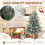 Artificial Christmas Tree 4 ft Pre-Lit 100 LEDs Green White 5