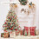 Artificial Christmas Tree 4 ft Pre-Lit 100 LEDs Green White 8