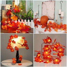 Maple Leaf LED Garland Autumn Decoration 40LED