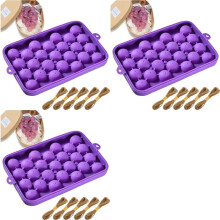 3X Silicone DIY Soap Making Kit Grape Soaps Molds Exquisite Mold for Handmade Soap Making Gift (Without Soaps)
