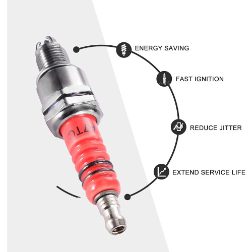 A7TC Spark Plug Replacement for Scooters and ATV 3-Pack 2