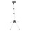 Hair Dryer Holder Adjustable Height Plastic Black 1 Set 5