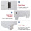 Room Divider White Freestanding 3-Panel 5
