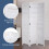 Room Divider White Freestanding 3-Panel 3