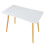 Computer Desk Nordic Style White Wood 120x60cm 2