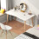 Computer Desk Nordic Style White Wood 120x60cm 5