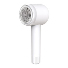 Removedor de fiapos de tecido com 6 lâminas e rolo adesivo, carregamento tipo C, branco, para roupas, removedor de bolas de pelo, bateria de 350 mAh.
