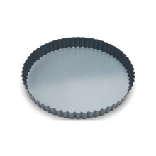 Moule à tarte antiadhésif à fond amovible en acier de 23 cm