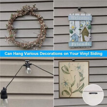 30Pcs Hooks for Siding,Siding Hooks for Hanging Outdoor,No-Hole Needed Vinyl Siding Clips for Hanging Decorations,B