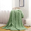 Wileqep micro plush blanket 70x100 cm green 2