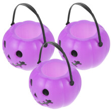 Pumpkin Buckets Halloween Candy Holders 3 pcs