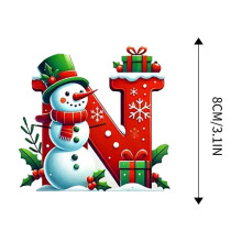 Snowman Ornament Red Personalized Christmas Tree Decor 26