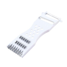White multifunctional vegetable cutter grater slicer