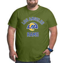 LA Rams T-shirt met korte mouwen voor heren, speciaal voor grote en lange fans.