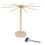 Compact Pasta Drying Rack Wooden Detachable 2 pcs 1