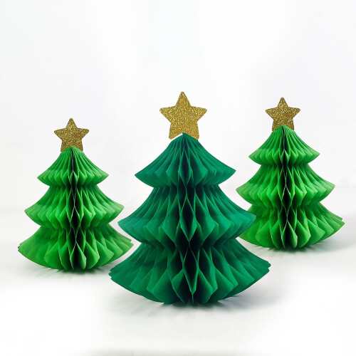 Christmas honeycomb ball decoration 12-pack