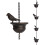 Mobile Bird Rain Chain Outdoor Hanging Decoration 1