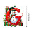 Snowman Initial Letter Ornament Red Christmas Tree 1