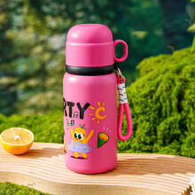 Colorful cartoon stainless kids insulated water bottle with