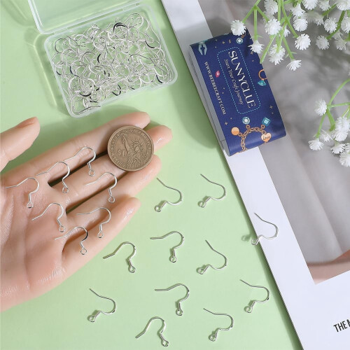 Stainless Steel Hypoallergenic Earring Hooks 100 pcs 2