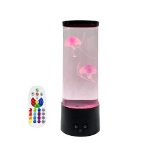 LED lava lamp color changing round light with remote USB