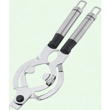 Stainless Steel Lid and Jar Opener Extra Wide Black Silver