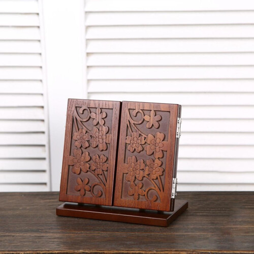 Retro Cosmetic Mirror Folding Adjustable Standing