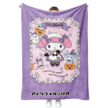 Hello Kitty Halloween blanket kawaii Kuromi 50x60 cm