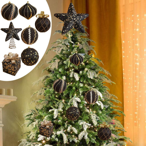 Black Irregular Ball Pendant Halloween Decor 1 Pack