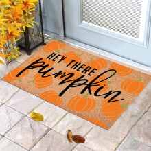 Tappetino decorativo a forma di zucca in poliestere, 60x40 cm