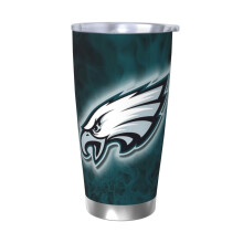 Gobelet isotherme 20 oz en acier inoxydable, motif Eagles Football