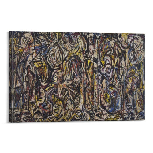 Affiche abstraite de Jackson Pollock, 30 x 45 cm