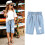 Mädchen Bermuda-Shorts, knielang, gerades Bein, elastischer Bund 2