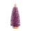 Mini artificial Christmas tree purple wooden base small 1