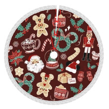 Christmas Tree Skirt 48 Inch Rustic Holiday Decor