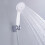 White Handheld Shower Head ABS Pressurized 1-Pack 5